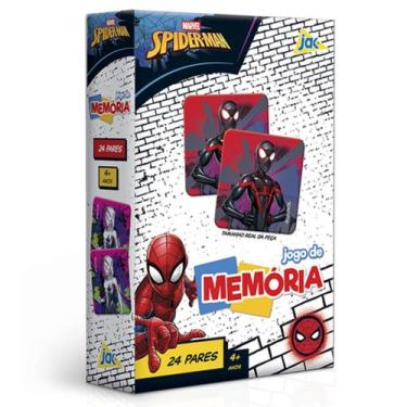 Imagem de Jogo Da Memória Do Homem Aranha 48 Cartas 24 Pares Marvel Educativo Ra