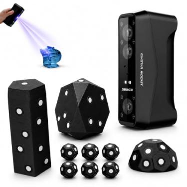 Imagem de Scanner de luz estruturada VCSEL infravermelho portátil 3D Einstar com câmera colorida RGB, resolução de 0,1 mm, coleta de dados, impressão 3D, design, arquivo digital