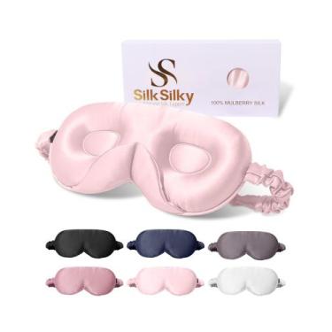 Imagem de Máscara de Dormir SilkSilky 100% Seda Mulberry Contornada 3D