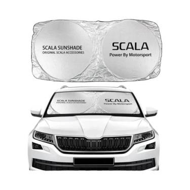 Imagem de Protetor Solar Para Para-brisa De Carros Skoda Octavia, Fabia, Rapid, 