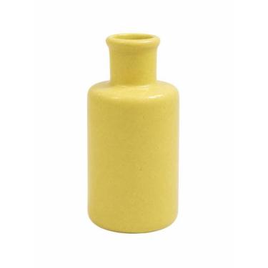 Imagem de Vaso de Cerâmica Amarelo Manteiga para Flores e Arranjos - Genérica
