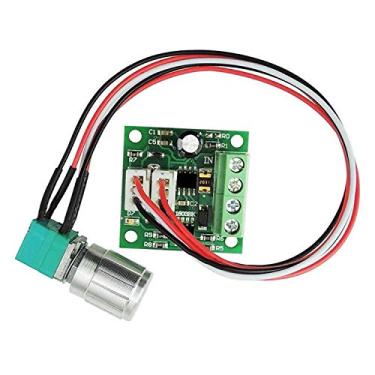 Imagem de Greartisan Controlador de velocidade do motor PWM 1,8V-15V 2A DC controlador de velocidade variável 1803BKW com botão de controle de velocidade