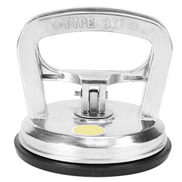 Imagem de 50KG Ventosa manual de sucção de vidro a vácuo Extrator de vidro de liga de alumínio Extrator de suporte de vidro Garras simples para ladrilhos de cerâmica de piso de vidro