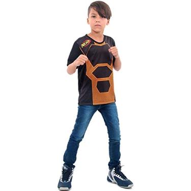 Imagem de Camisa Tática Nerf Infantil Laranja P 2-4
