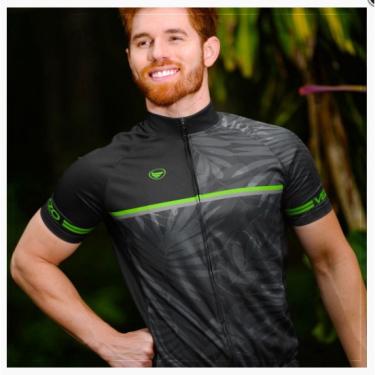 Imagem de Camisa Ciclismo Bike Vezzo Masculina Nightvision Manga Curta