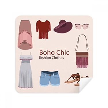 Imagem de Bohe mia Wind Roupas modernas para meninas, óculos, tecido de camurça, pacote com 2