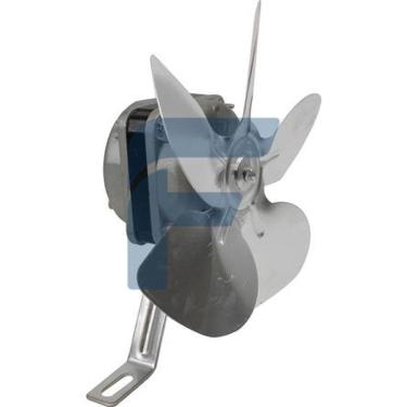 Imagem de Micro Motor Ventilador Exaustor 1/40 EOS com Hélice em Alumínio 8" e Suporte Bivolt Bivolt