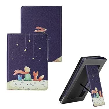 Imagem de Capa com suporte para Kindle Paperwhite 10ª geração 2018/Kindle Paperwhite 5ª 6ª 7ª antes de 2018 - Capa protetora inteligente com alça de mão, compartimento para cartão, hibernar/despertar automático