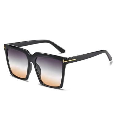 Imagem de Óculos de sol masculinos e femininos Óculos de sol quadrados fashion designer de luxo óculos de sol femininos olho de gato óculos retro clássicos uv400,6,preto,verdeamarelo,como imagem