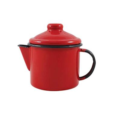 Imagem de Bule para chá 10 Esmaltado Vermelho 600 ml - Ewel