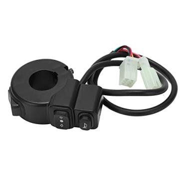 Imagem de Acouto Interruptor de guidão de motocicleta ABS montagem 3 em 1 farol interruptor de buzina universal para 22 mm/0,87 polegadas ATVs esporte Dirt Street Bikes botão buzina interruptor
