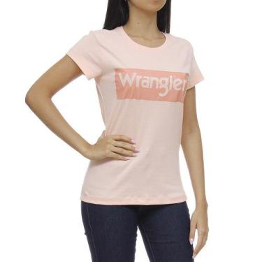 Imagem de Camiseta Feminina Rosa Básica Original Wrangler 31447