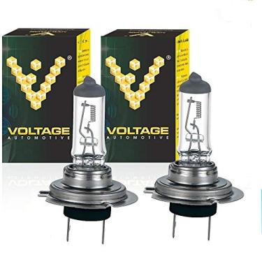 Imagem de Voltage Automotive Lâmpada halógena H7 (par) - Substituição padrão para faróis de neblina de condução de farol baixo