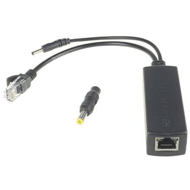 Imagem de DSLRKIT Divisor PoE ativo Power Over Ethernet 48V a 5V 2,4A compatível com IEEE802.3af