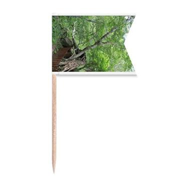 Imagem de Changbai Mountain Yuehua Art Deco Presente Fashion Palito Bandeiras Marcação para Bolo Festa Prato de Queijo