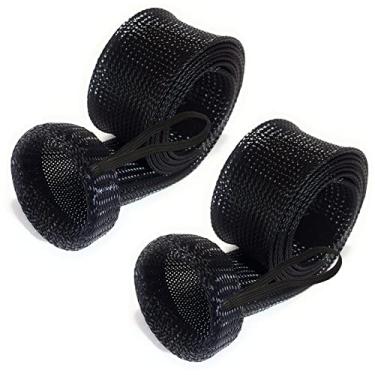 Imagem de Reaction Tackle Meias de vara de pesca - Mangas e capas de vara de pesca para varas de isca, varas de spinning pretas (Flat-Cast-3)