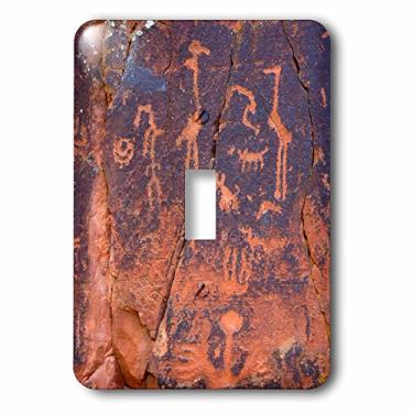 Imagem de 3dRose Interruptor de alternância lsp_190492_1 Use, Arizona, V Bar V Heritage Site, Petroglyphs
