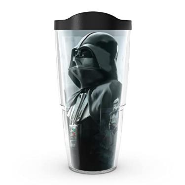 Imagem de Tervis Copo isolado Star Wars com parede dupla Made in USA mantém as bebidas frias e quentes, 680 g, Darth Empire