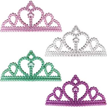 Imagem de Creative Converting Tiara infantil de princesa de conto de fadas 201954CE, 4,8 cm x 11,4 cm, multicolorida