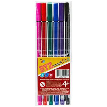 Imagem de Kit Canetas Líquidas Fine, Bismark, PK00626, com 6 unidades Sortidas,
