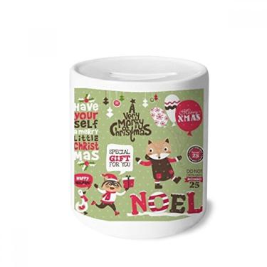 Imagem de DIYthinker Animal de Natal Feliz Natal Caixa Dinheiro Caixa de Cerâmica Porta-Moedas Presente