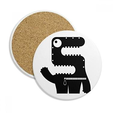 Imagem de Caneca de porta-copos alienígena monstro do alienígena da Universo com pedra absorvente de proteção de mesa