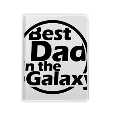 Imagem de Diário de capa macia com a frase Best Dad In The Galaxy para o Dia dos Pais