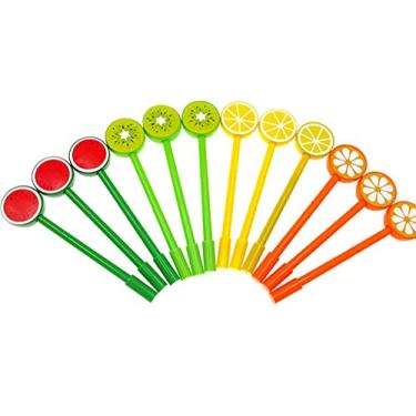 Imagem de 12 peças de caneta esferográfica de gel de quatro folhas de trevo (4 cores) da Alimitopia, Style 1#