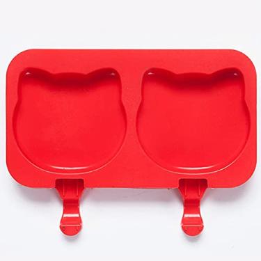 Imagem de jia cool Molde de sorvete, 10 células, gel de sílica clássico, reutilizável, conjunto de moldes de picolé, picolé, máquina de fazer sorvete, ferramentas para fazer sorvete, com 50 palitos de madeira)