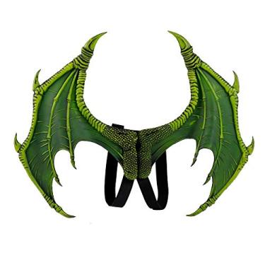 Imagem de BaronHong Dragon Halloween Cosplay Máscara Borracha Espuma Cosplay Acessório para Fantasia, Verde, M