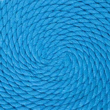 Imagem de Corda de algodão trançado natural West Coast Paracord – Corda artesanal – Corda tripla super macia e forte para esportes, decoração, artesanato, macramê, uso interno (1/4 polegada x 1,8 m, ciano)