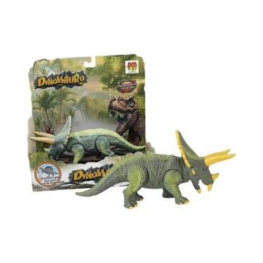 Imagem de Boneco Dinossauro Triceratops C/ Som E Luz -Dm Toys 5934