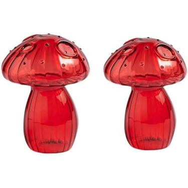 Imagem de Vaso De Cogumelo 5 Peças, Vaso De Flores De Cogumelo Transparente, Vaso De Vidro Hidropônico De Cogumelo, Vaso De Planta De Cogumelo, Vasos De Arranjo De Flores, Vasos De Plantas, Vaso De Vidro, V