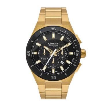 Imagem de Relógio Orient Dourado Cronógrafo Masculino