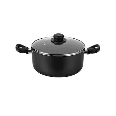 Imagem de Caçarola Gourmet Multiflon com Tampa de Vidro e Antiaderente de Alumínio - 24cm