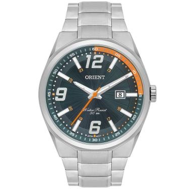 Imagem de Relógio ORIENT feminino analógico verde laranja MBSS1463 E2SX