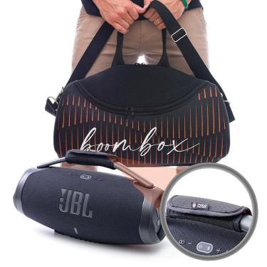 Imagem de Kit Bolsa Case Para Boombox 3 + Protetor de Alça e Ombro