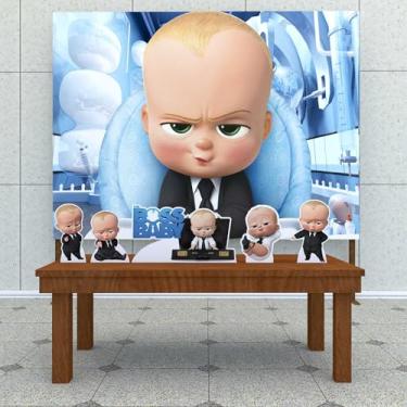 Imagem de Kit Decoração Festa de Aniversário Infantil Painel + Displays O Poderoso Chefinho