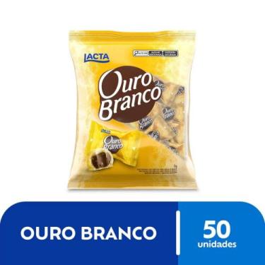 Imagem de Chocolate Ouro Branco Pacote 1Kg - Lacta