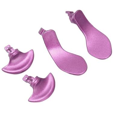 Imagem de Pás traseiras de controle de jogo para controle PS5 EDG, substituição de pás traseiras de controle de borda de aço inoxidável, acessórios de console de jogos de (roxo)
