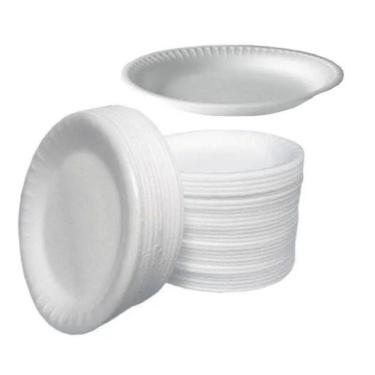 Imagem de Prato de isopor térmico 15cm raso ultra c/300  3 unds 