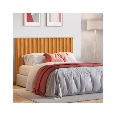 Imagem de Cabeceira Ripada para Cama de Casal Europa Grécia com 166 cm de largura