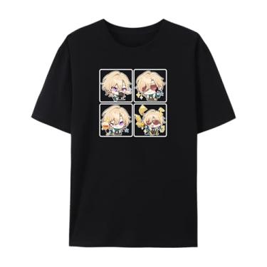 Imagem de Camiseta Honkai Star Rail manga curta algodão, Aventurina, G