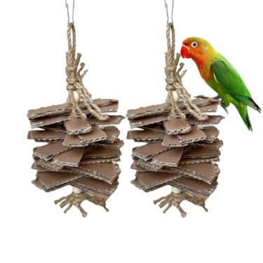 Imagem de Brinquedo de pássaro para bochechas verdes Conures Sun Conures Caiques Senegais Quakers e papagaios de tamanho pequeno semelhantes (2 originais)