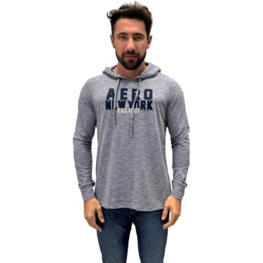 Imagem de Camiseta Aeropostale Manga Longa com Capuz Masculina-Masculino