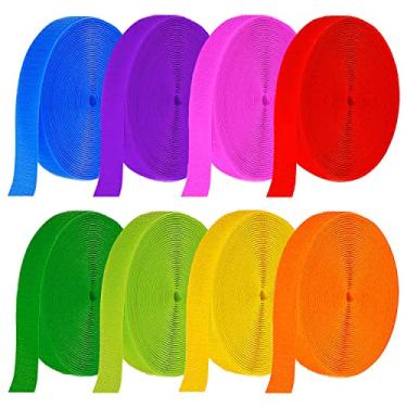 Imagem de Unixing 8 rolos de 60 metros para sala de aula tiras de carpete de nylon tiras de posição de carpete marcadores de carpete para professores, escritório, distanciamento social