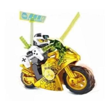 Imagem de Blocos De Montar Moto Dourada Ninja Go Cole Ninjago