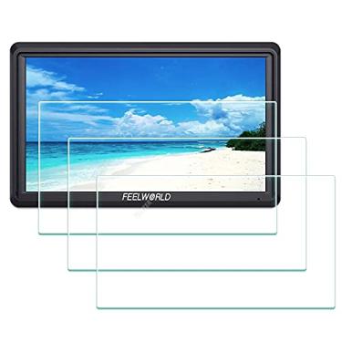 Imagem de ULBTER Protetor de tela de 12,01 cm x 6,85 cm para tela de exibição de 14.0 cm FEELWORLD Proporção de tela de monitor 16:9 0,3 mm 9H dureza vidro temperado ultratransparente, anti-arranhões e poeira