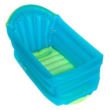 Imagem de Banheira Inflável Bebê Verde/Azul Love 0-24m 34x40x71cm