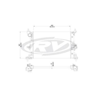 Imagem de Radiador Uno 2016 a 2018 Visconde 12544